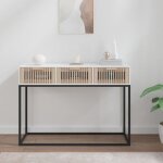 Vidaxl table console table dappoint avec 3 tiroirs meuble de rangement salle de séjour salon scandinave ... Vidaxl table console table dappoint avec 3 tiroirs meuble de rangement salle de séjour salon scandinave ...
