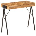 Vidaxl table console bois de manguier massif 80 x 40 x 75 cm