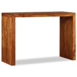 Vidaxl table console bois massif avec finition miel 110x40x76 cm