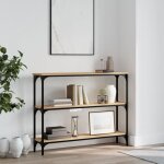 Vidaxl table console chne sonoma 100x225x75 cm bois dingnierie 834026