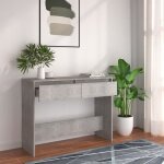 Vidaxl table console gris béton 100 × 35 × 76. 5 cm aggloméré Vidaxl table console gris béton 100 × 35 × 76. 5 cm aggloméré