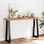 Vidaxl table console à live edge 140x40x80 cm bois dacacia solide 353297 Vidaxl table console à live edge 140x40x80 cm bois dacacia solide 353297
