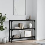 Vidaxl table console noir 100x225x75 cm bois dingénierie 834025 Vidaxl table console noir 100x225x75 cm bois dingénierie 834025