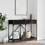 Vidaxl table console noir 100x39x785 cm bois dingénierie 835484 Vidaxl table console noir 100x39x785 cm bois dingénierie 835484