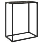 Vidaxl table console noir 60x35x75 cm verre trempé 322806 Vidaxl table console noir 60x35x75 cm verre trempé 322806