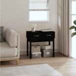 Vidaxl table console noir 765x40x75 cm bois massif de pin 821753 Vidaxl table console noir 765x40x75 cm bois massif de pin 821753