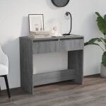 Vidaxl table console sonoma gris 89  41  76. 5 cm acier