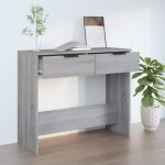 Vidaxl table console sonoma gris 90x36x75 cm bois dingnierie 817073