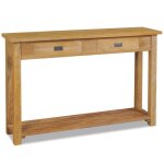 Vidaxl table console teck massif 120 x 30 x 80 cm Vidaxl table console teck massif 120 x 30 x 80 cm