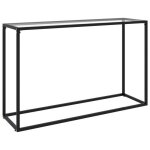 Vidaxl table console transparent 120x35x75 cm verre trempé Vidaxl table console transparent 120x35x75 cm verre trempé