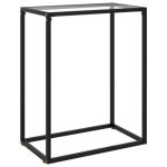 Vidaxl table console transparent 60x35x75 cm verre trempé Vidaxl table console transparent 60x35x75 cm verre trempé