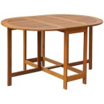 Vidaxl table de jardin 130x90x72 cm bois dacacia massif