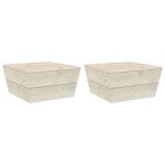 Vidaxl tables de jardin 2 pcs 60x60x30 cm bois dépicéa imprégné Vidaxl tables de jardin 2 pcs 60x60x30 cm bois dépicéa imprégné