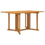 Vidaxl table de jardin papillon pliante 150x90x75 cm bois massif teck table dextrieur meuble de jardin ...