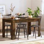 Vidaxl table à dîner chêne fumé 140x745x76 cm bois dingénierie 815198 Vidaxl table à dîner chêne fumé 140x745x76 cm bois dingénierie 815198