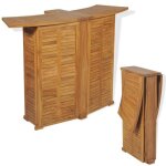 Vidaxl table pliable de bar 155x53x105 cm bois de teck solide Vidaxl table pliable de bar 155x53x105 cm bois de teck solide