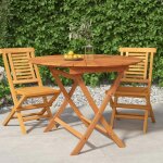 Vidaxl table pliable de jardin � 85x75 cm bois massif de teck 362619