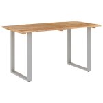 Vidaxl table de salle  manger 140x70x76 cm bois dacacia solide