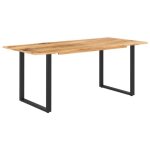 Vidaxl table de salle � manger 180x90x76 cm bois dacacia massif