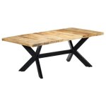 Vidaxl table de salle à manger 200x100x75 cm bois de manguier solide Vidaxl table de salle à manger 200x100x75 cm bois de manguier solide
