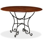 Vidaxl table de salle à manger bois acacia avec finition miel 120x76cm Vidaxl table de salle à manger bois acacia avec finition miel 120x76cm