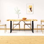 Vidaxl table de salle à manger bois de manguier brut 180 cm Vidaxl table de salle à manger bois de manguier brut 180 cm