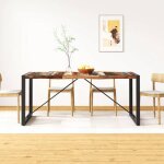 Vidaxl table de salle à manger bois de récupération massif 180 cm Vidaxl table de salle à manger bois de récupération massif 180 cm