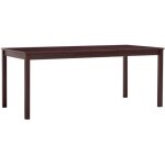 Vidaxl table de salle  manger marron fonc 180 x 90 x 73 cm pin