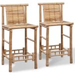 Vidaxl lot de 2 tabourets de bar chaise de pub si�ge de bistrot meuble de salle � manger cuisine salon ...