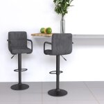 Vidaxl lot de 2 tabourets de bar chaise de pub si�ge de bistrot meuble de salle � manger cuisine salon ...