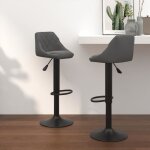 Vidaxl lot de 2 tabourets de bar chaise de pub si�ge de bistrot meuble de salle � manger cuisine salon ...
