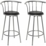 Vidaxl lot de 2 tabourets de bar chaise de pub si�ge de bistrot meuble de salle � manger cuisine salon ...
