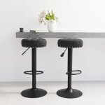 Vidaxl lot de 2 tabourets de bar chaise de pub si�ge de bistrot meuble de salle � manger cuisine salon ...