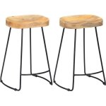 Vidaxl lot de 2 tabourets de bar gavin chaise de pub sige de bistrot meuble de salle  manger cuisine ...
