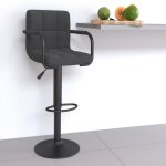 Vidaxl tabouret de bar gris fonc� tissu