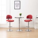 Vidaxl tabouret de bar rouge bordeaux similicuir