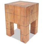Vidaxl tabouret bois de r�cup�ration massif