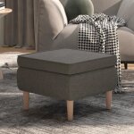Vidaxl tabouret avec pieds en bois sige pouf repose - pied tabouret de canap salon salle de sjour ...