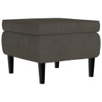 Vidaxl tabouret avec pieds en bois sige pouf repose - pied tabouret de canap salon salle de sjour ...