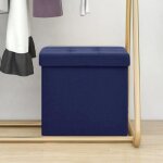 Vidaxl tabouret de rangement pliable coffre de rangement conteneur de rangement salon salle de s�jour ...