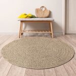 Vidaxl tapis 120 cm aspect jute int�rieur et ext�rieur tapis dext�rieur tapis de sol tapis dint�rieur ...