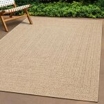 Vidaxl tapis 120x170 cm aspect jute intrieur et extrieur tapis dextrieur tapis de sol tapis dintrieur ...