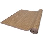 Vidaxl tapis en bambou 100 x 160 cm marron