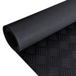Vidaxl tapis caoutchouc antidrapant 5x1m modle stri tapis de sol protection 141169