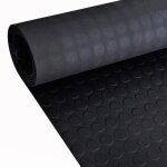 Vidaxl tapis caoutchouc antidrapant avec points 5x1 m tapis de sol protection 141175