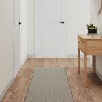 Vidaxl tapis de couloir aspect sisal platina 50x200 cm tapis dentre tapis de porte tapis de couloir ...