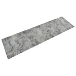 Vidaxl tapis de cuisine lavable impression b�ton 45x150 cm velours 136570