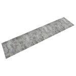 Vidaxl tapis de cuisine lavable impression b�ton 60x300 cm velours 136572