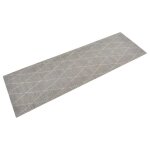 Vidaxl tapis de cuisine lavable impression losange 60x180 cm velours 136565