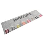 Vidaxl tapis de cuisine lavable impression shoezone 45x150 cm velours 136561